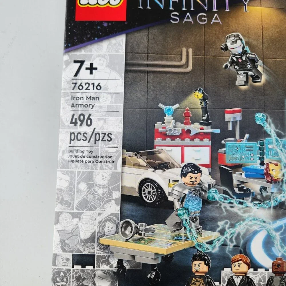 NEW LEGO Marvel Iron Man Armory Toy Building Set 76216 Avengers Lego Set with MK - Picture 12 of 16